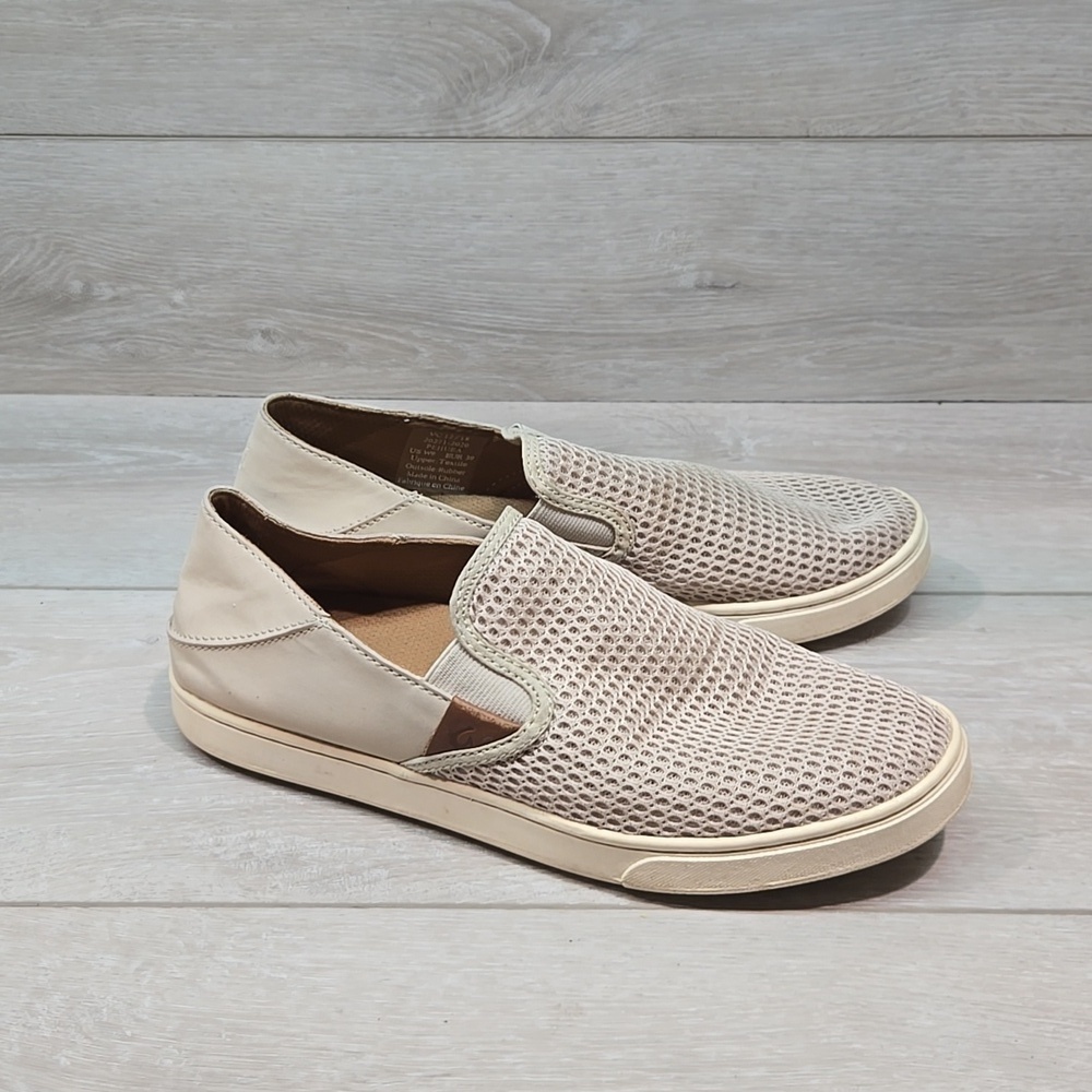 Olukai Women Pehuea Loafer Oxford slip on shoes sz 9